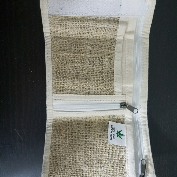 Brand new hemp trifold wallet handmade - Picture 2 of 5